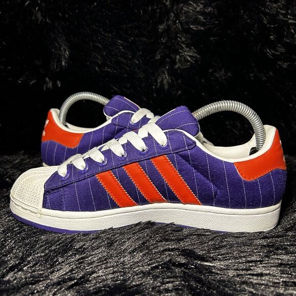 Adidas Original Superstar Men's 7 Purple Orange Suns G50968 Shell Toe Sneakers - Picture 11 of 15